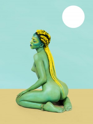 Juliana Huxtable, Untitled in the Rage (Nibiru Cataclysm) from the “UNIVERSAL CROP TOPS FOR ALL THE SELF CANONIZED SAINTS OF BECOMING” series, 2015.  Courtesy the artist